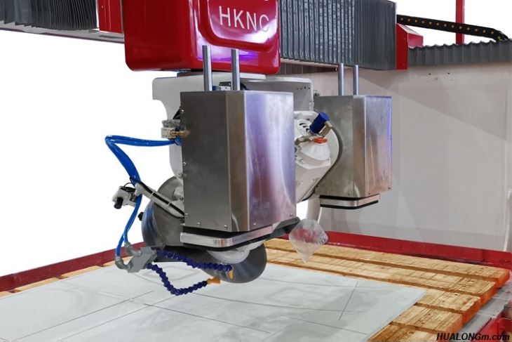 Inclined cuts of cnc granite cutting machine
